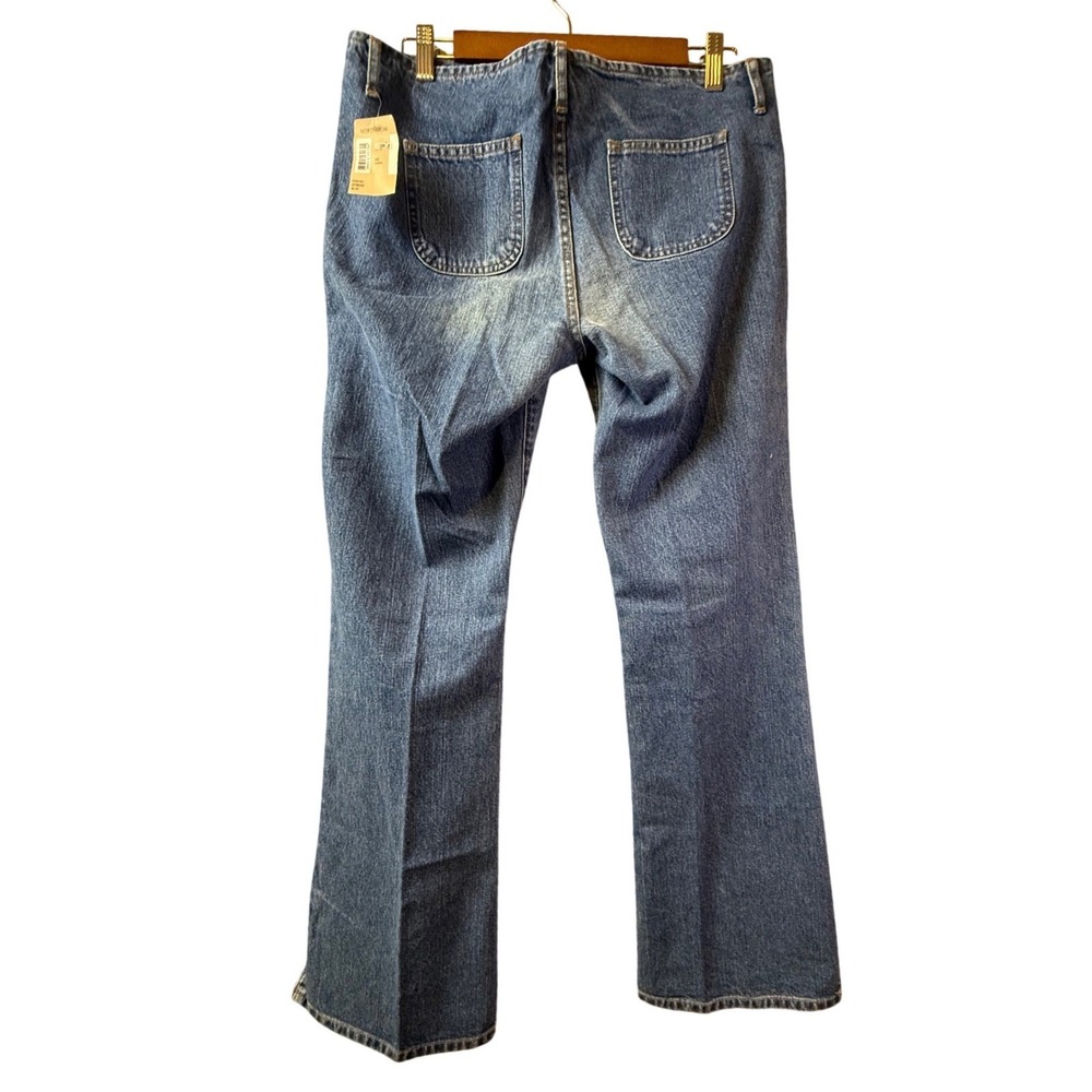 VTG New Paris Blues Originals Jeans 11 Flare Mid Rise‎ Boho 00s Y2K